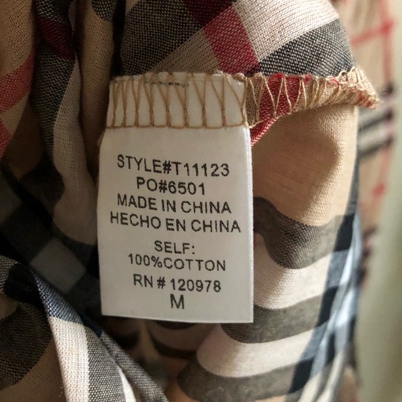 Entro Plaid Button Down Top New Boutique Item - Picture 5 of 7